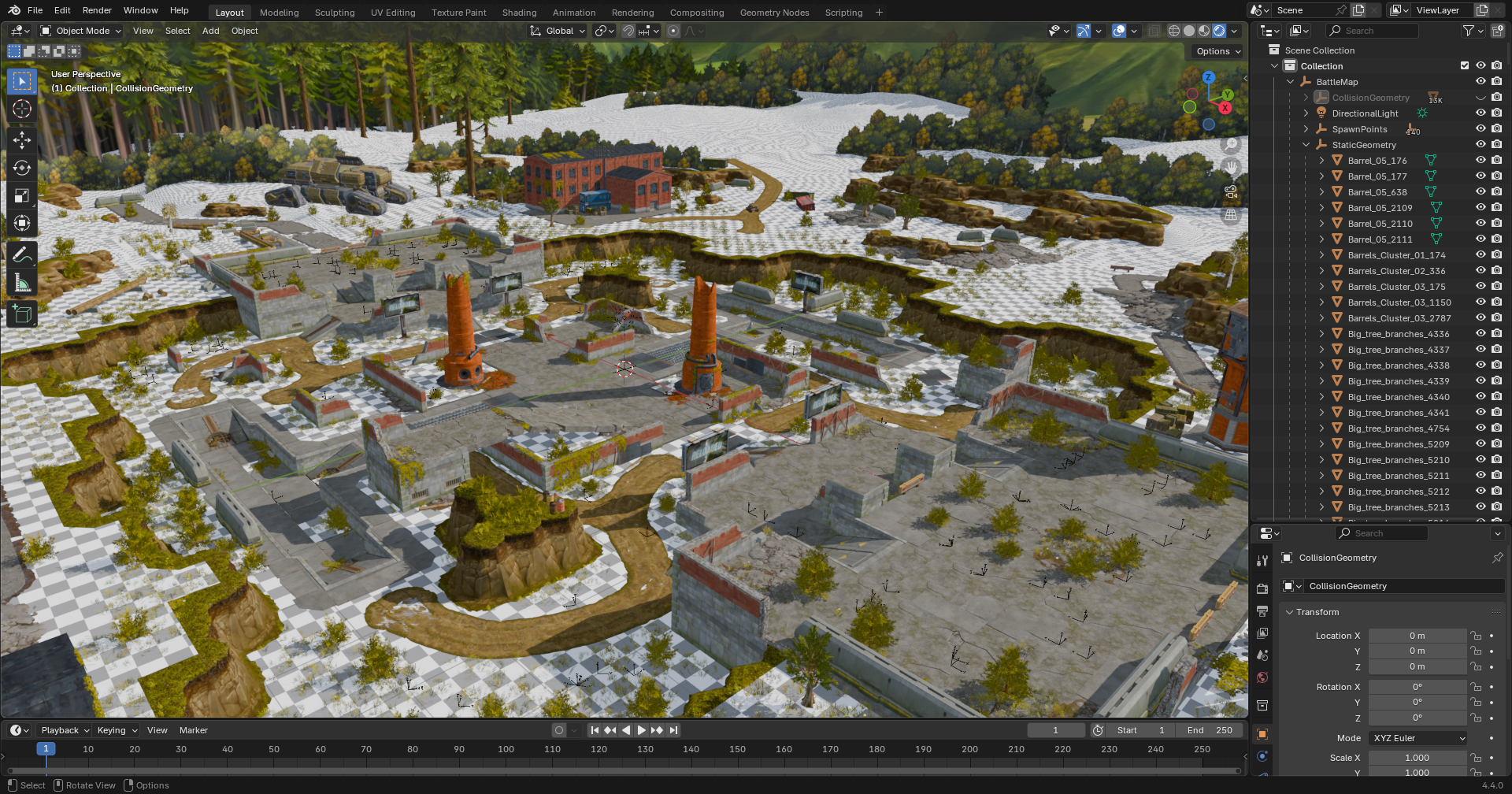 Demonstration showing remaster map importing