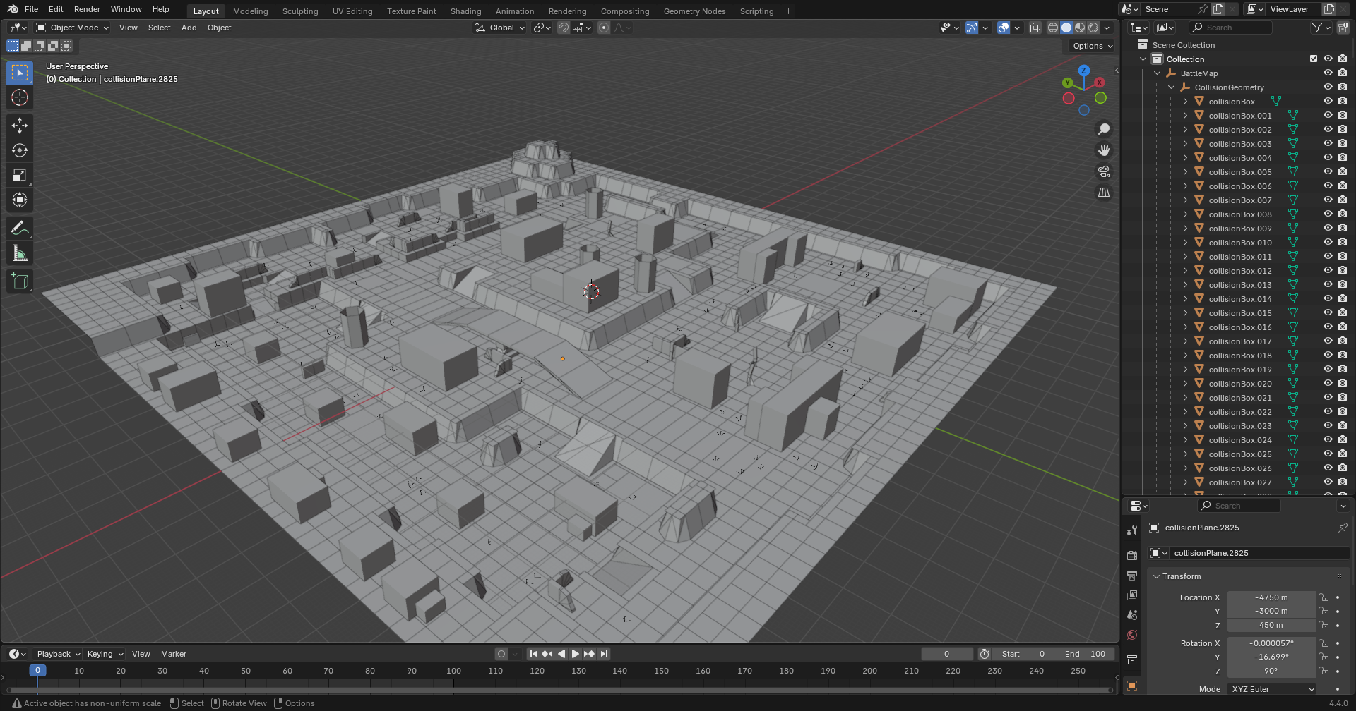 Demonstration showing legacy map collision meshes